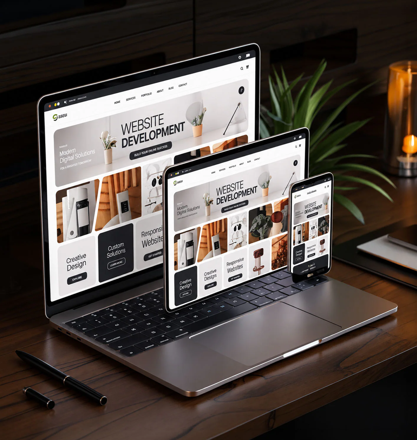 Responsive Website UX/UI Design