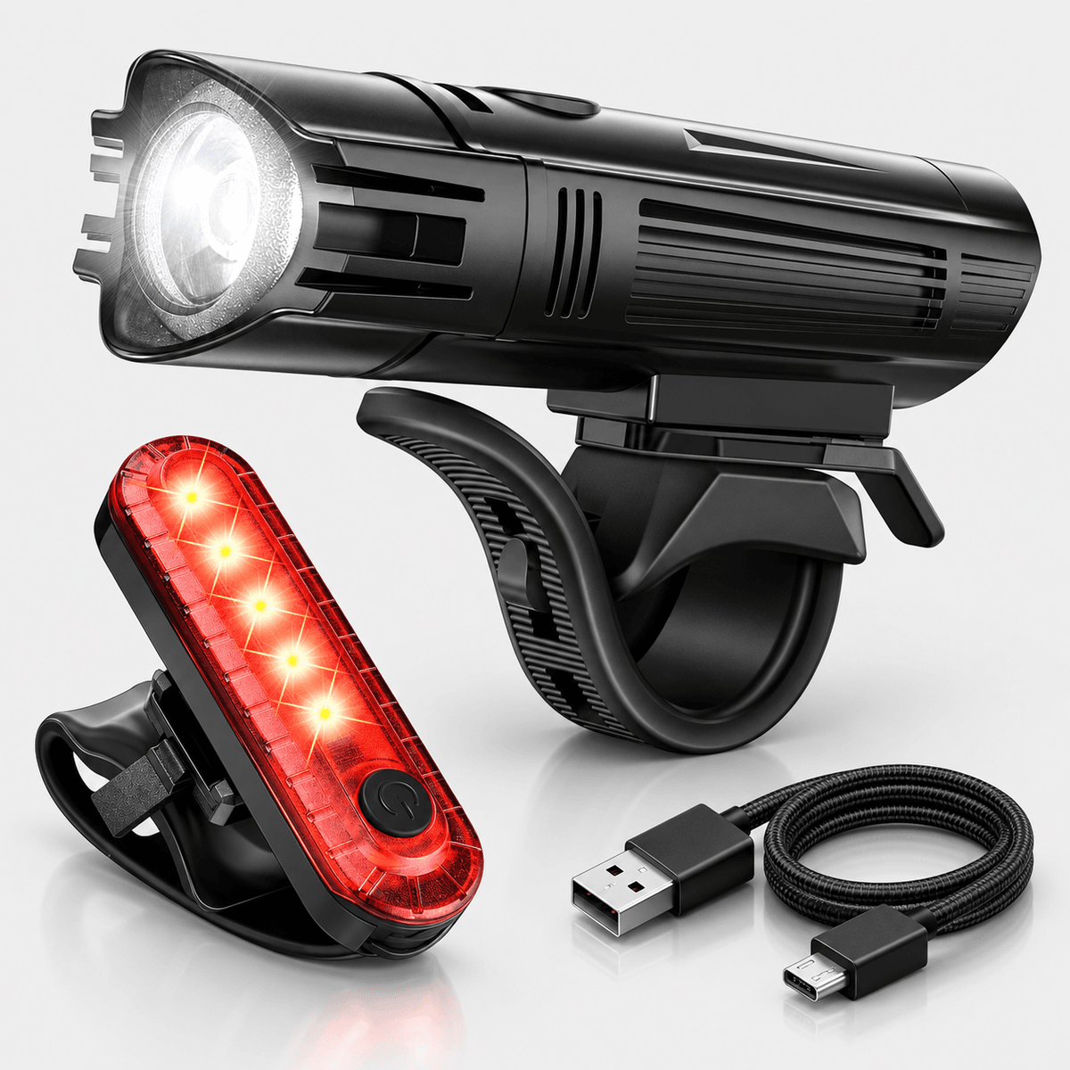Premium Bicycle Light Set Showcase Listing Design