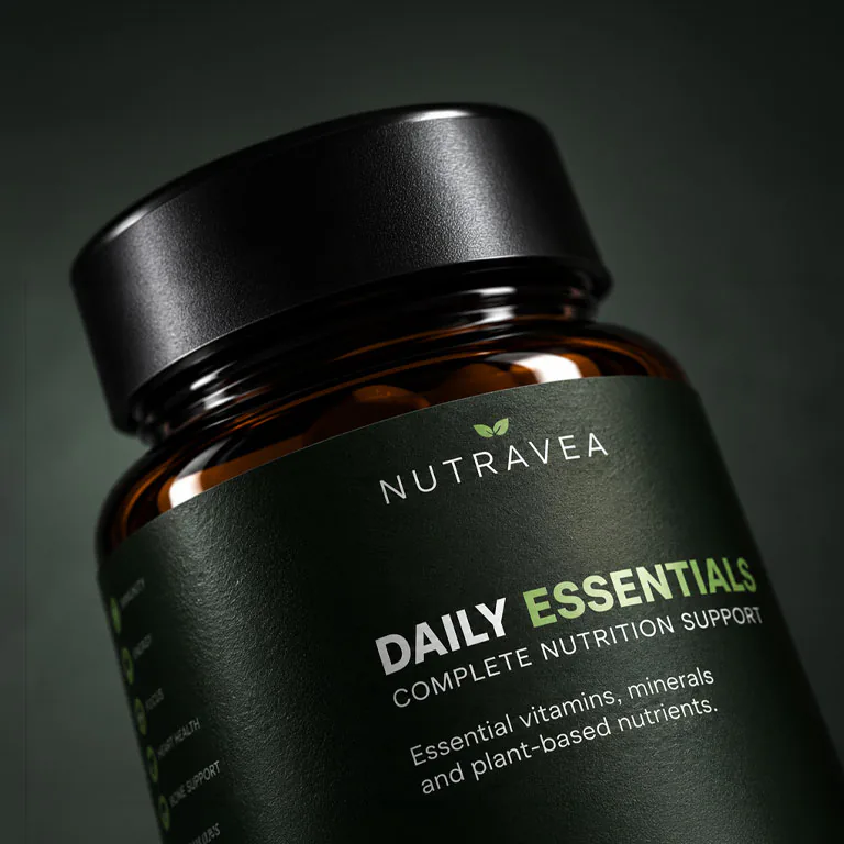 NutraVital — Dietary Supplement Label & 3D Packaging Design